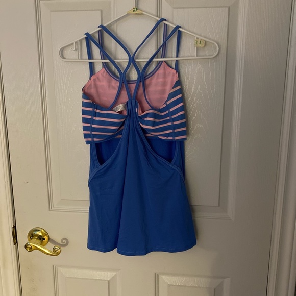 Pink and blue ivivva athletic tank top - Picture 2 of 2